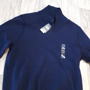 NWT Mens Blue Tasso Elba Cotton knit Sweater Sz XL Long Sleeve b37